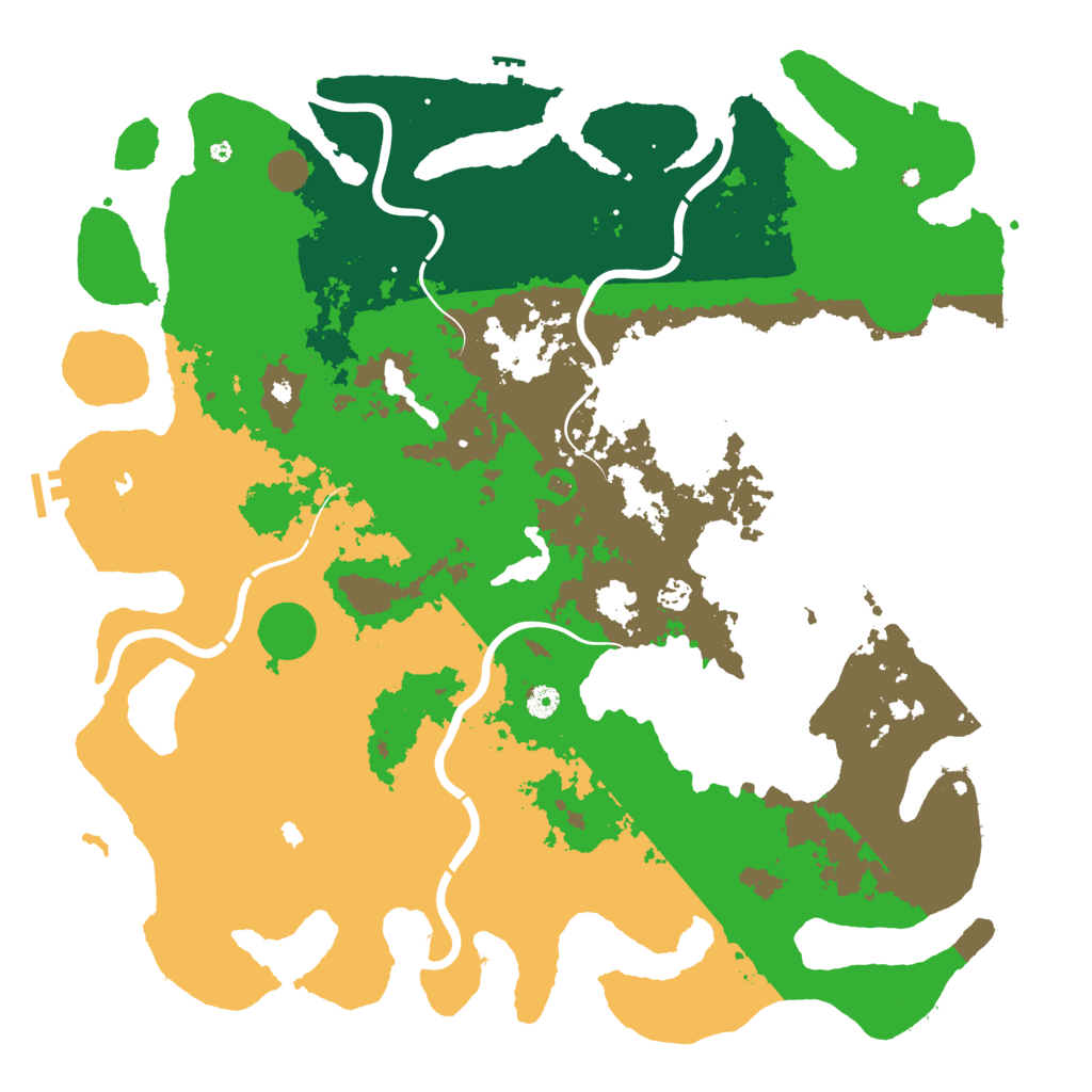 Biome Rust Map: Procedural Map, Size: 5000, Seed: 133780085