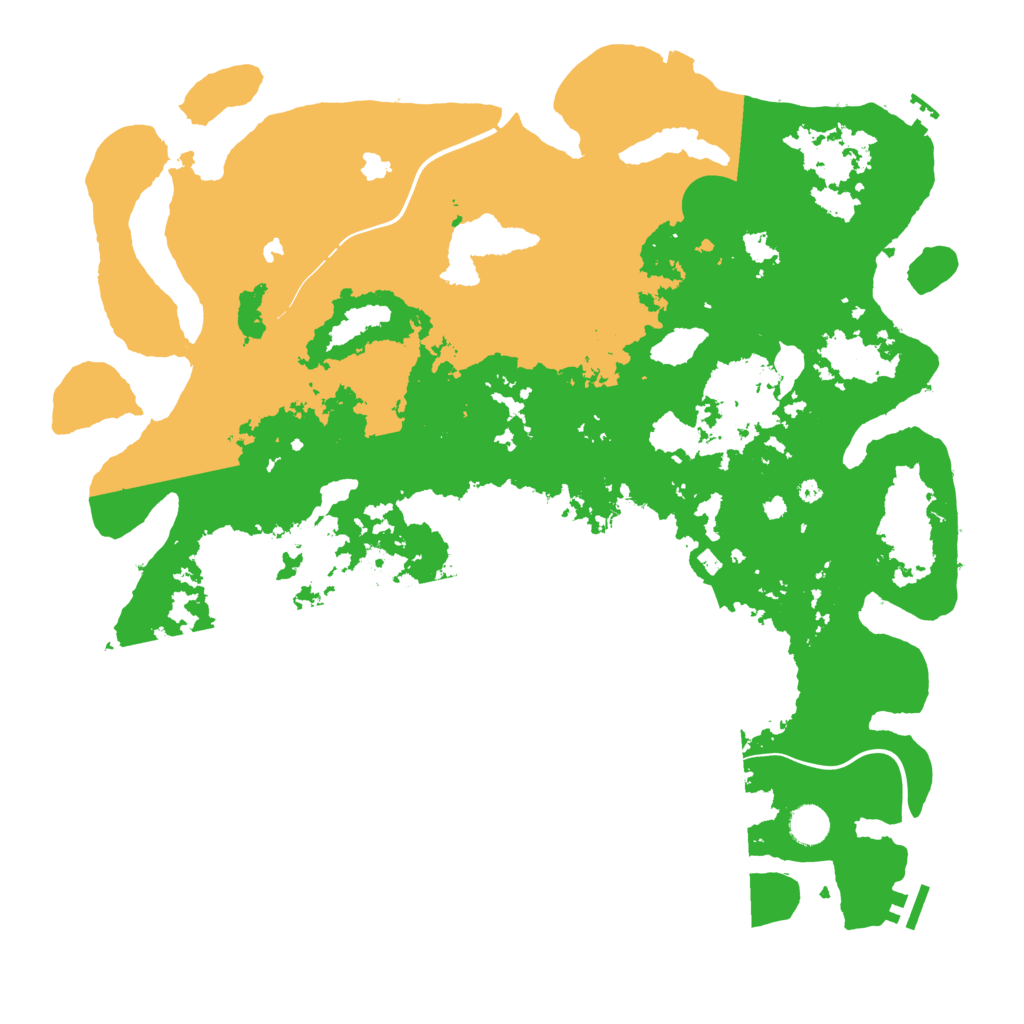 Biome Rust Map: Procedural Map, Size: 4500, Seed: 1809225211