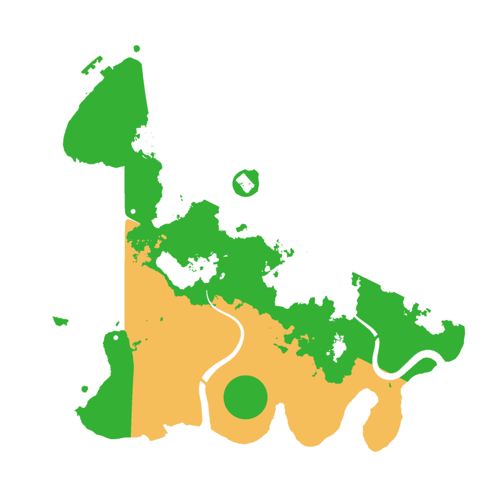 Biome Rust Map: Procedural Map, Size: 3000, Seed: 15772