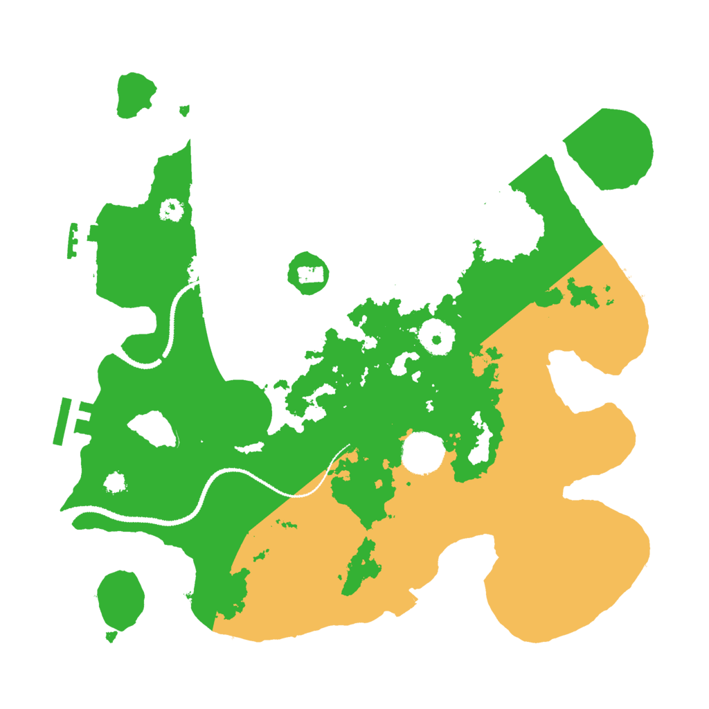 Biome Rust Map: Procedural Map, Size: 3000, Seed: 8261