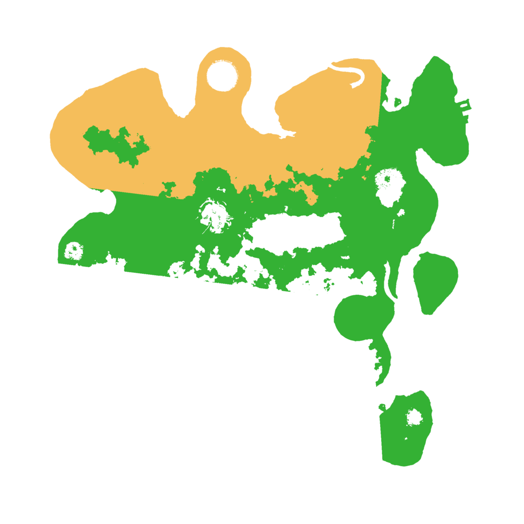 Biome Rust Map: Procedural Map, Size: 3000, Seed: 12833