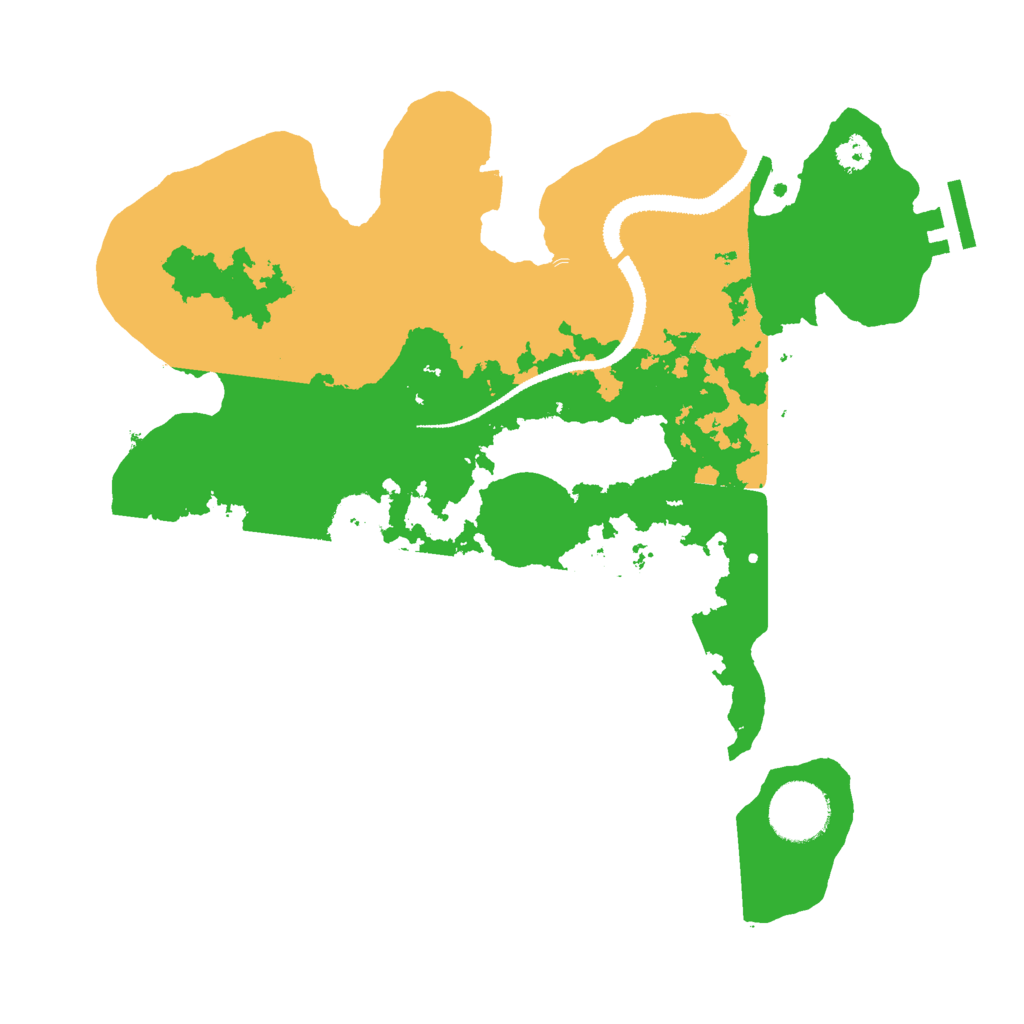 Biome Rust Map: Procedural Map, Size: 3000, Seed: 12833