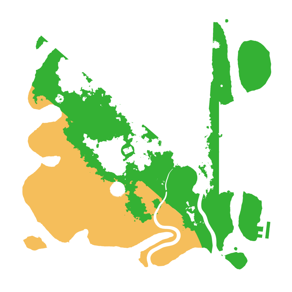 Biome Rust Map: Procedural Map, Size: 3500, Seed: 34289491