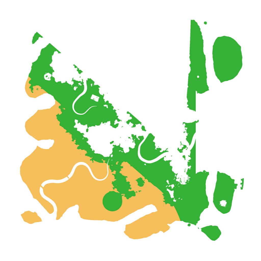 Biome Rust Map: Procedural Map, Size: 3500, Seed: 34289491