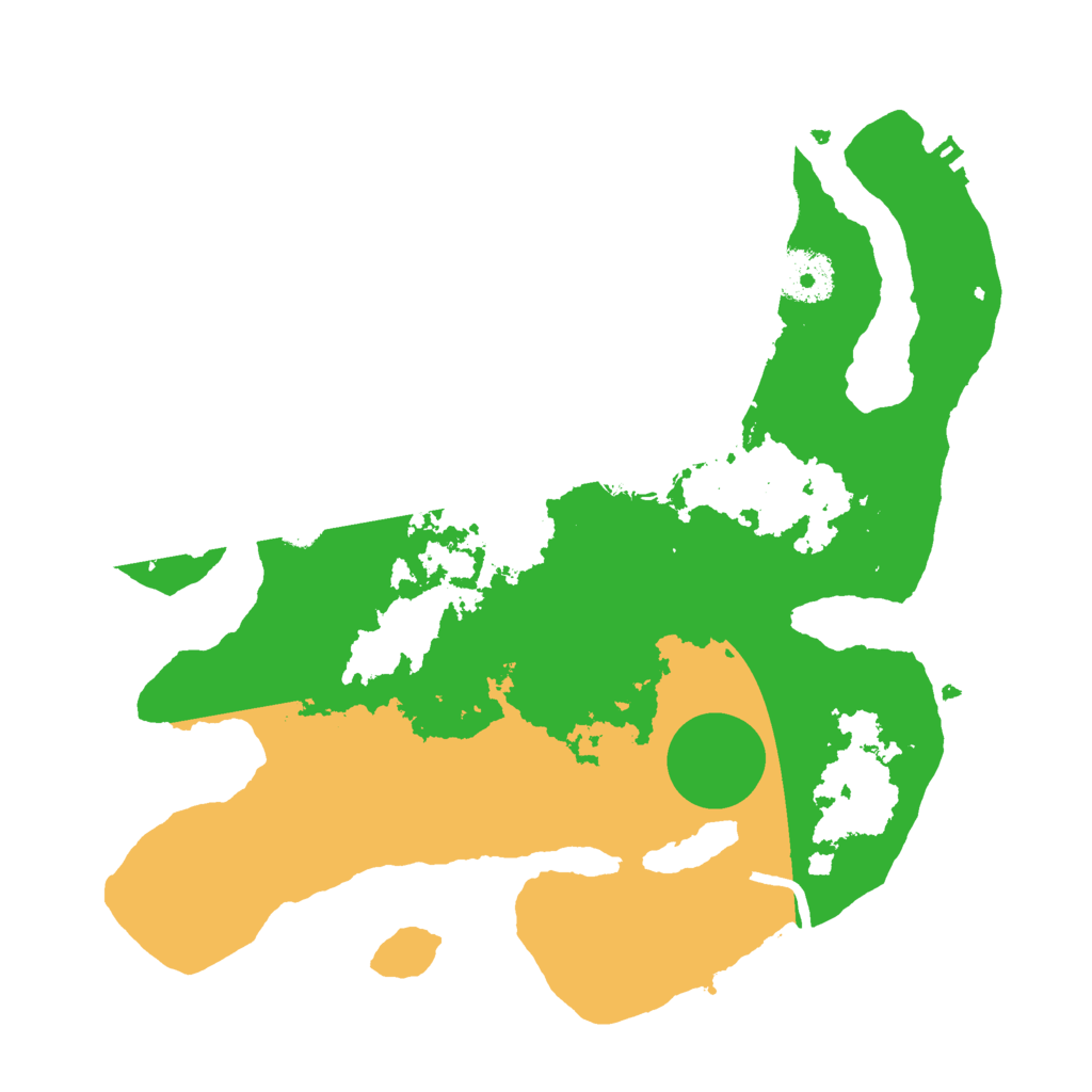 Biome Rust Map: Procedural Map, Size: 3000, Seed: 239311490