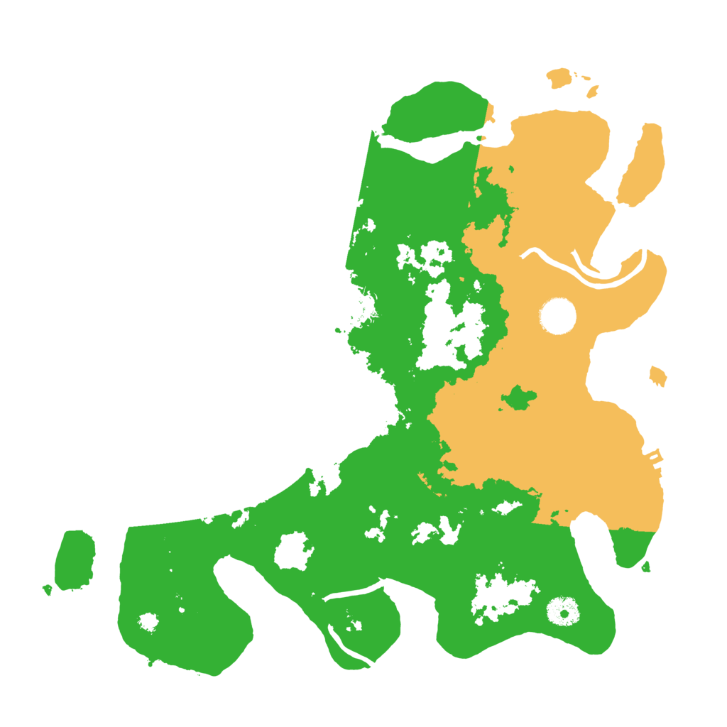 Biome Rust Map: Procedural Map, Size: 3500, Seed: 151487762
