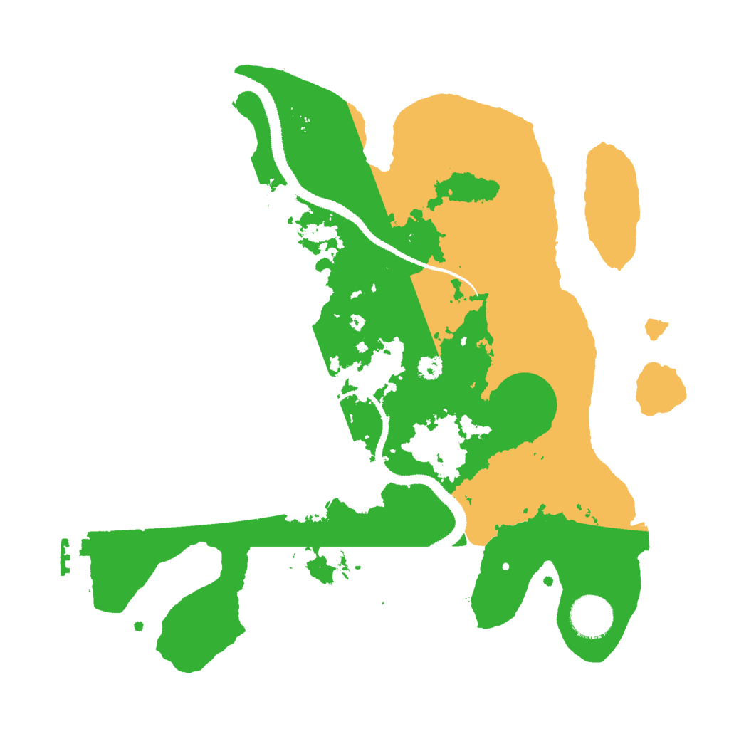 Biome Rust Map: Procedural Map, Size: 3000, Seed: 843193594