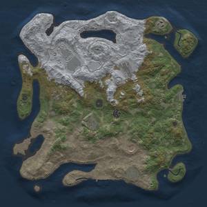 Thumbnail Rust Map: Procedural Map, Size: 4000, Seed: 1768884416, 16 Monuments