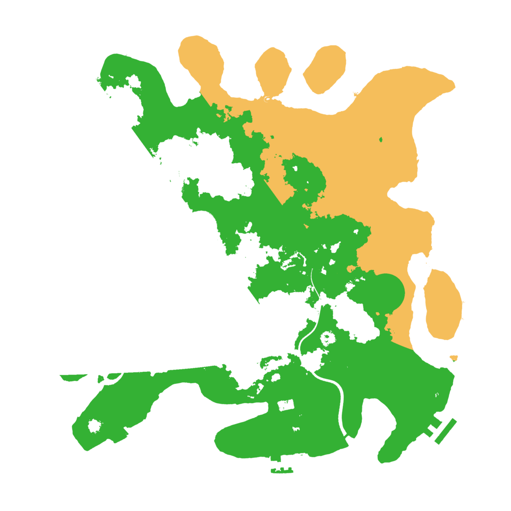 Biome Rust Map: Procedural Map, Size: 3500, Seed: 1144810702