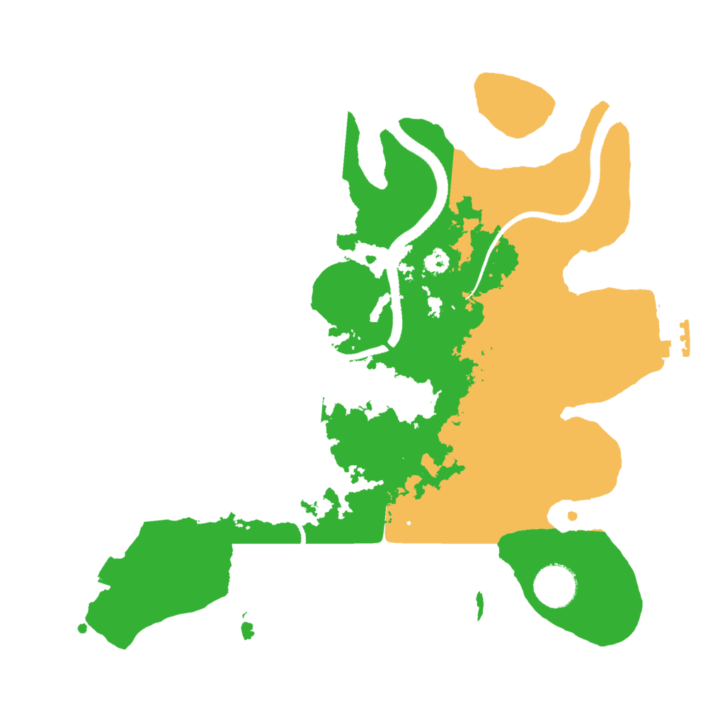 Biome Rust Map: Procedural Map, Size: 3000, Seed: 24098