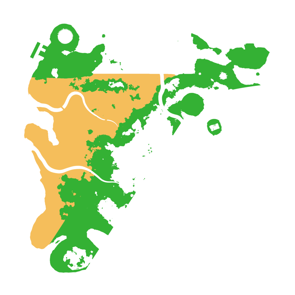 Biome Rust Map: Procedural Map, Size: 3500, Seed: 577432775