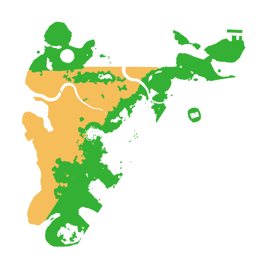 Biome Rust Map: Procedural Map, Size: 3500, Seed: 577432775