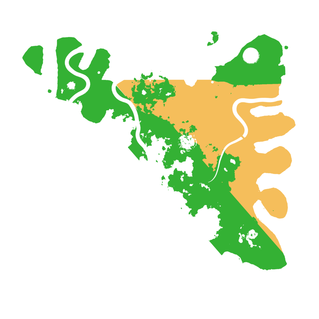 Biome Rust Map: Procedural Map, Size: 3500, Seed: 20031204