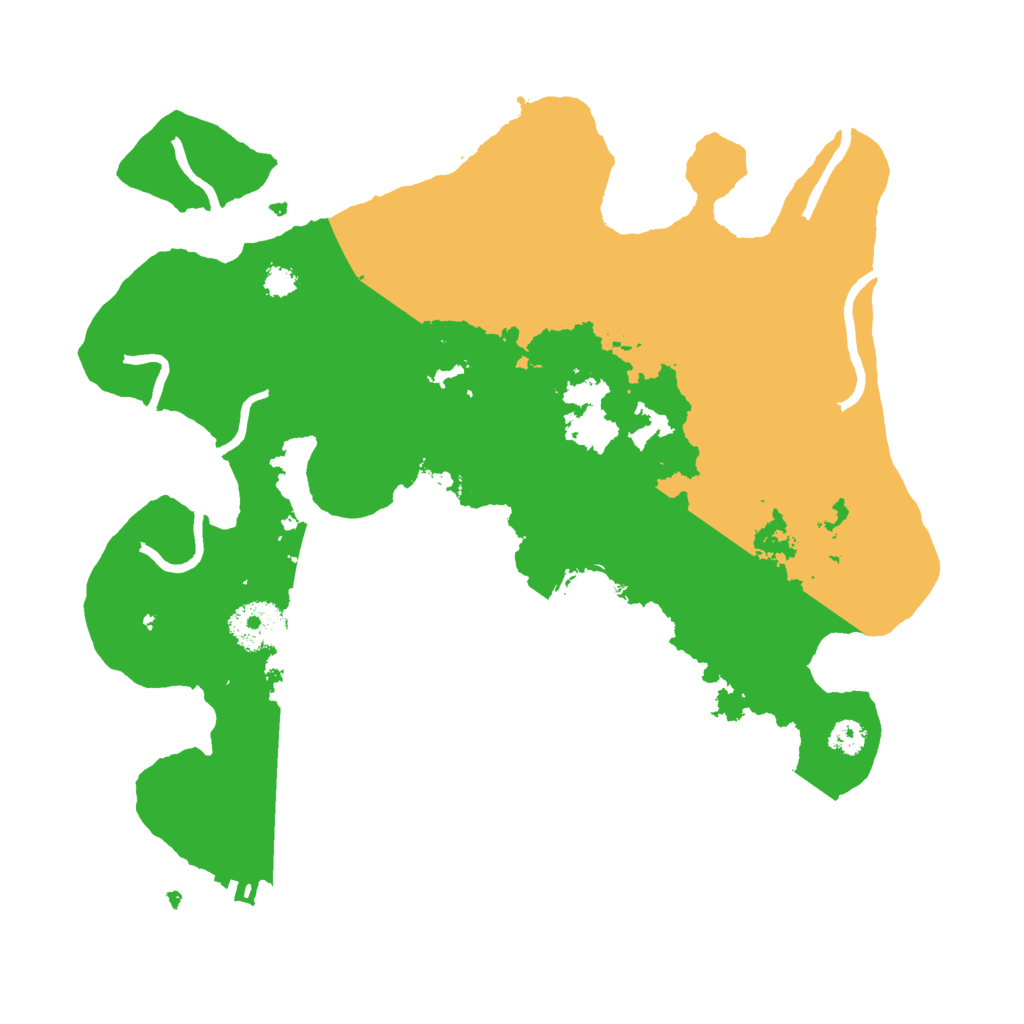 Biome Rust Map: Procedural Map, Size: 3000, Seed: 31666