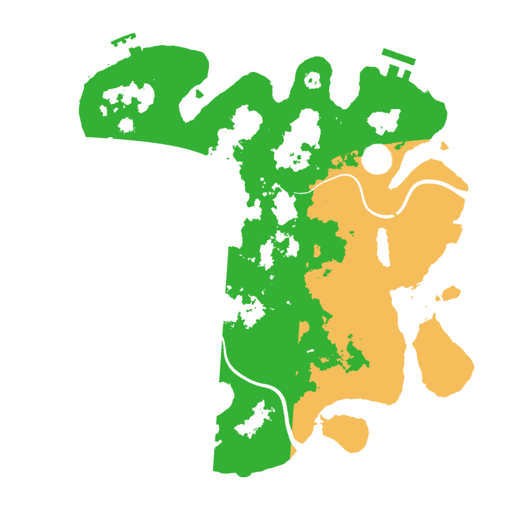 Biome Rust Map: Procedural Map, Size: 3000, Seed: 21911