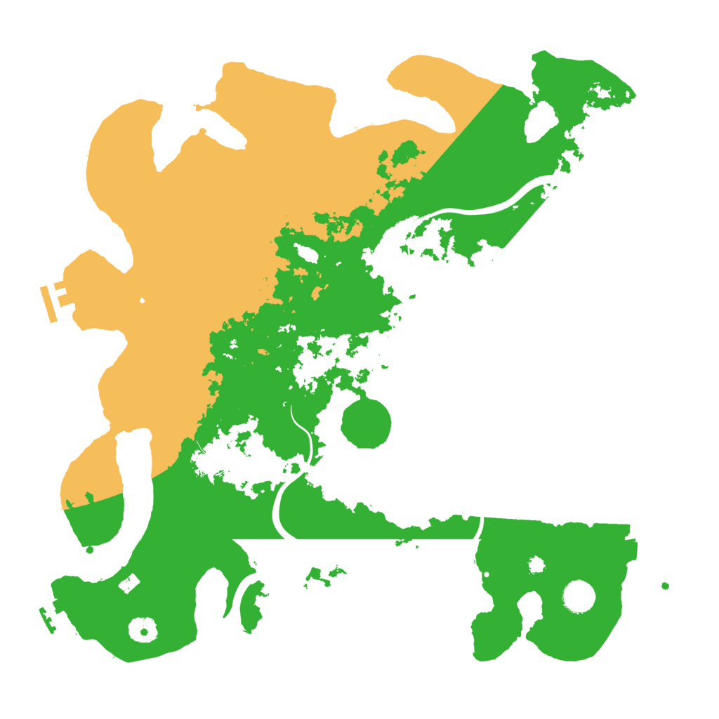 Biome Rust Map: Procedural Map, Size: 3900, Seed: 327417