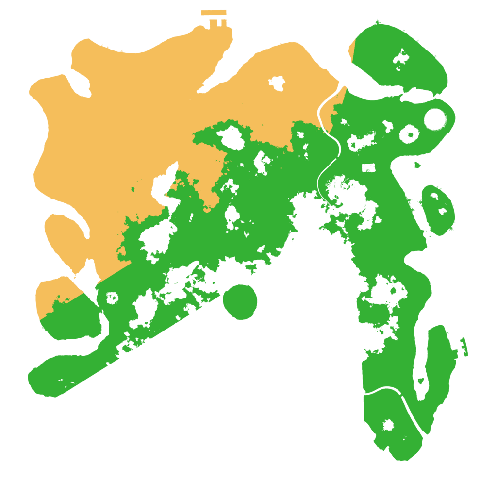 Biome Rust Map: Procedural Map, Size: 4000, Seed: 15653