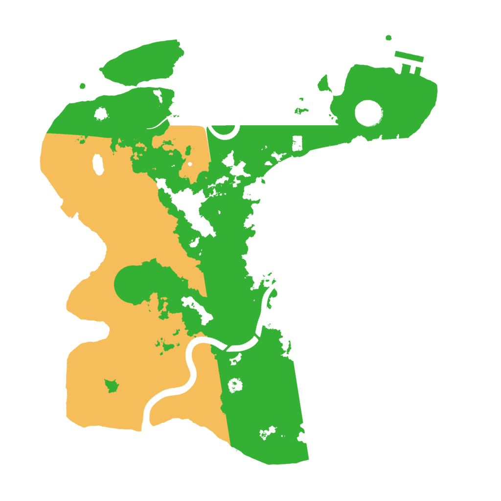 Biome Rust Map: Procedural Map, Size: 3500, Seed: 455993937