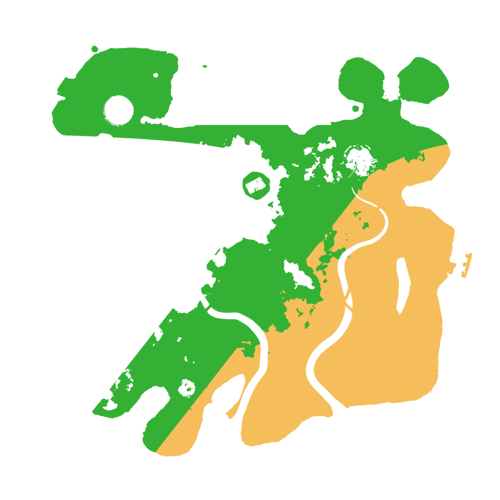 Biome Rust Map: Procedural Map, Size: 3000, Seed: 79203163
