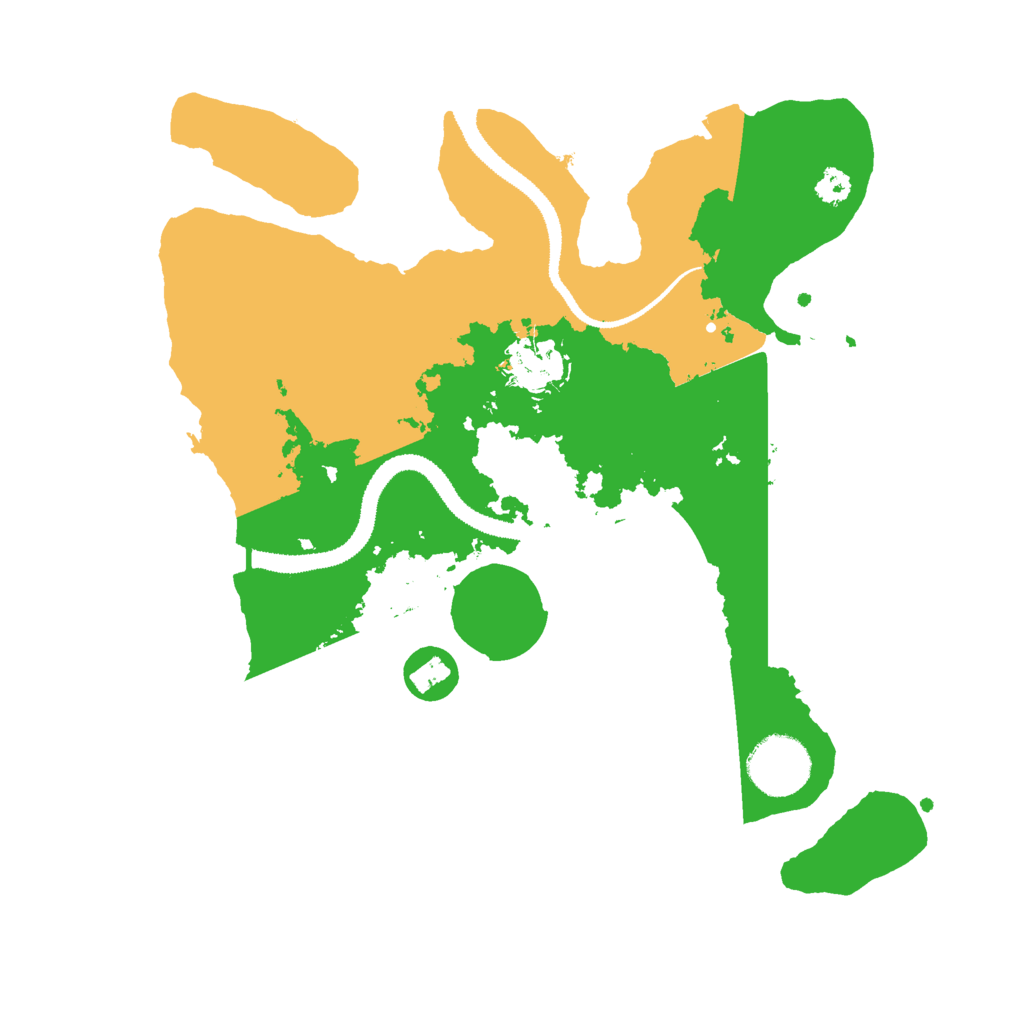 Biome Rust Map: Procedural Map, Size: 3000, Seed: 633982693