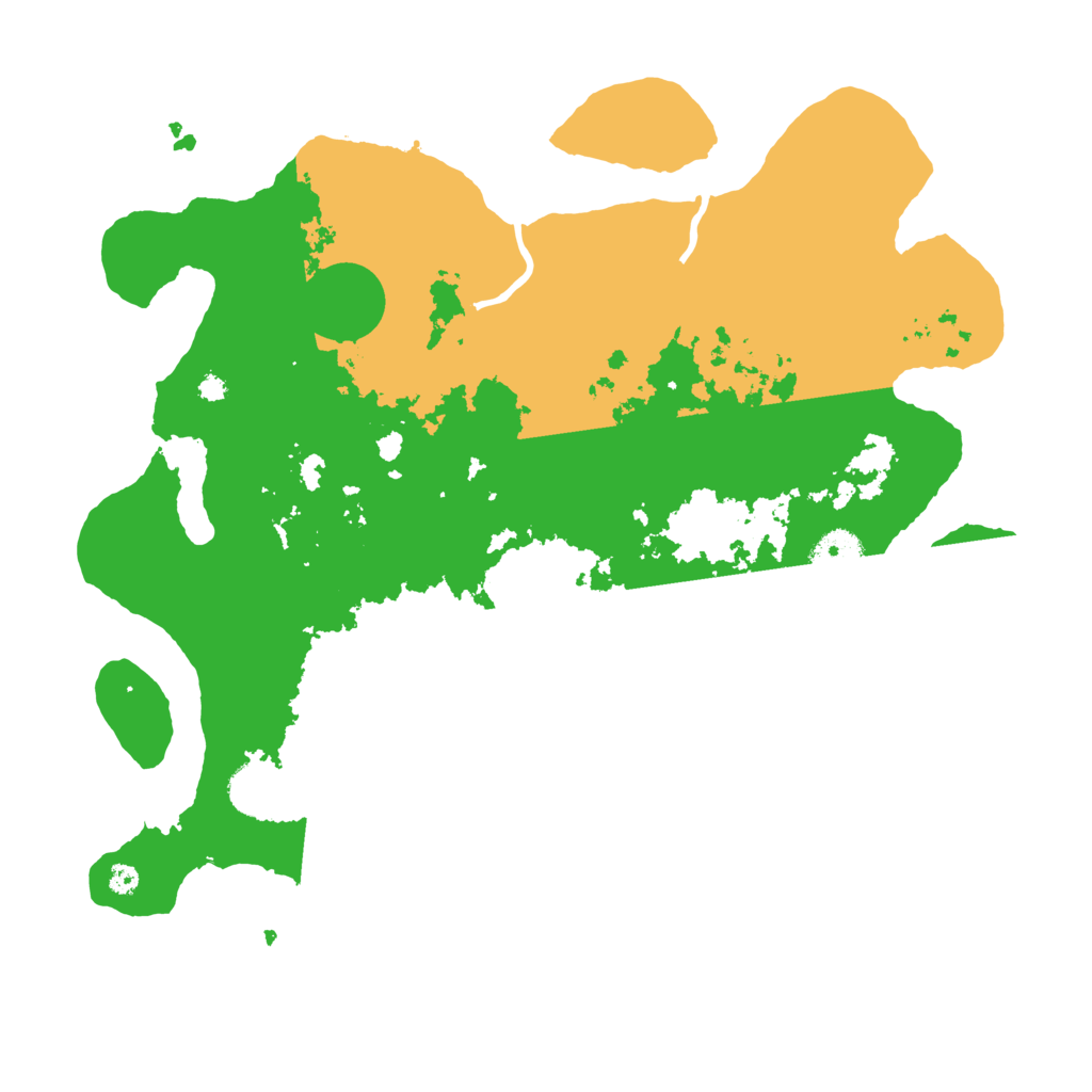 Biome Rust Map: Procedural Map, Size: 3700, Seed: 54699