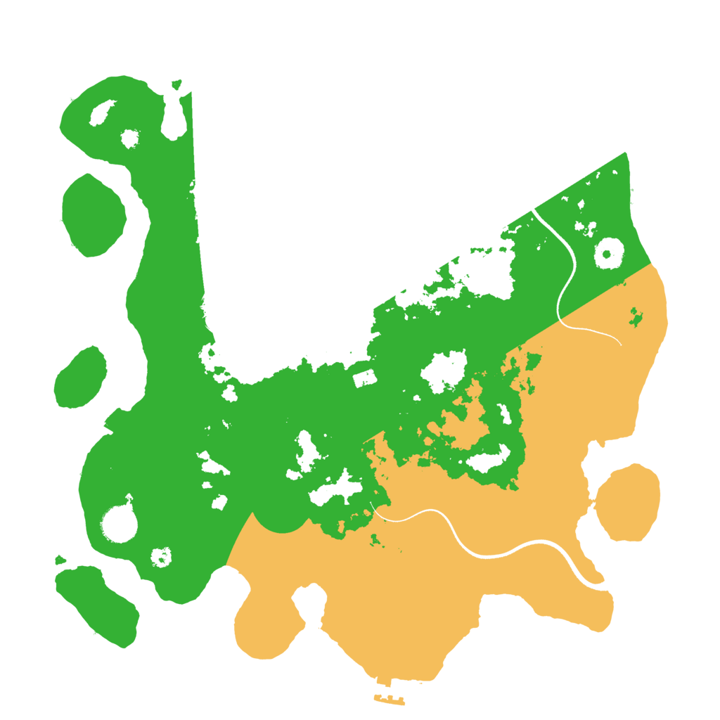 Biome Rust Map: Procedural Map, Size: 3500, Seed: 411312990