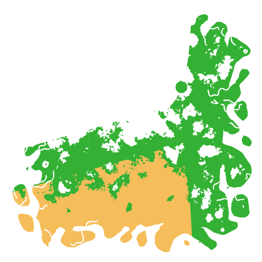 Biome Rust Map: Procedural Map, Size: 6000, Seed: 9761526