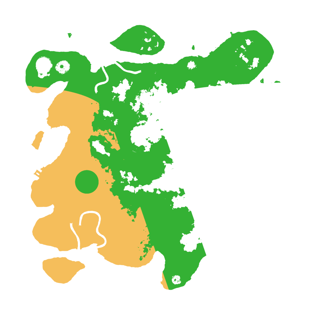Biome Rust Map: Procedural Map, Size: 3500, Seed: 161185