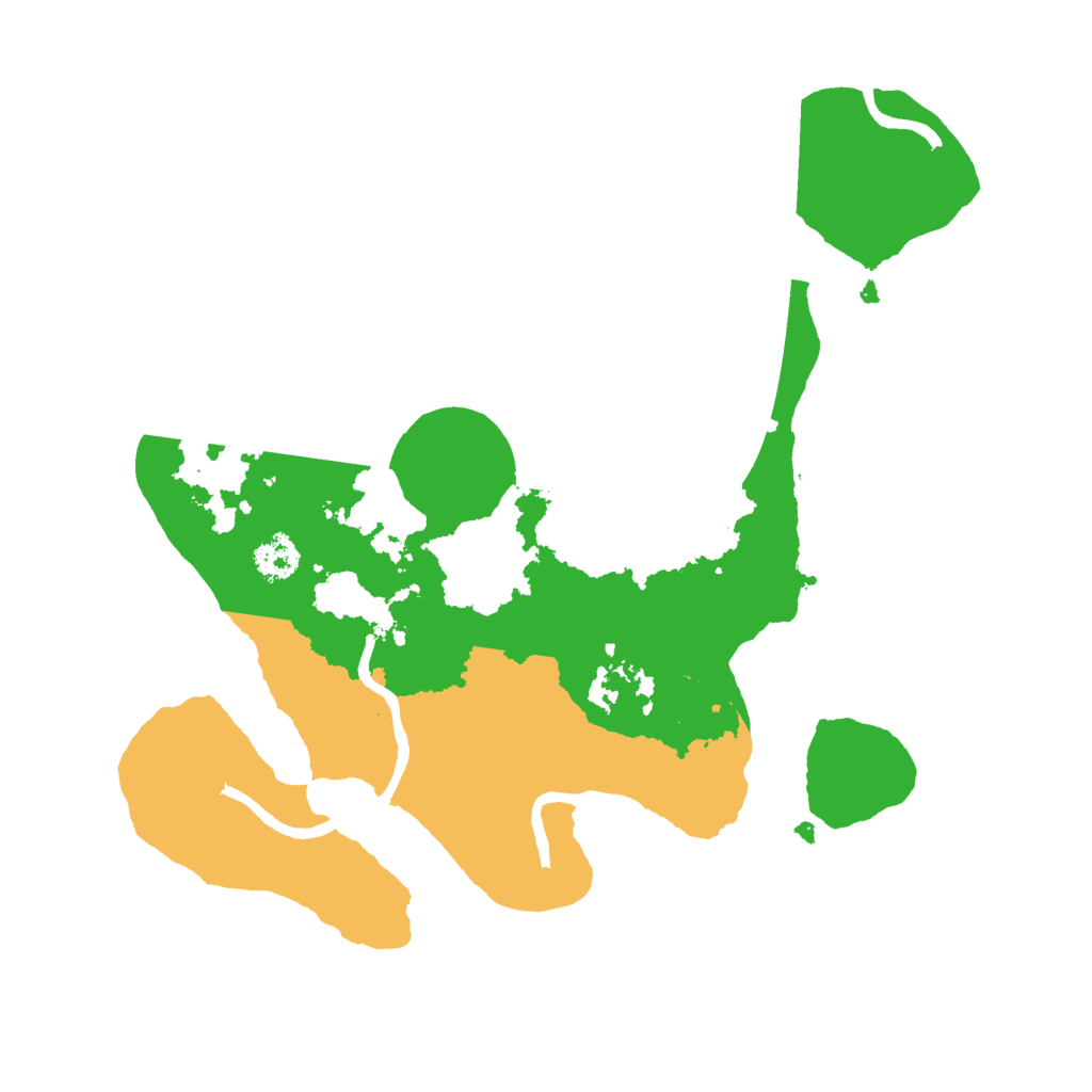 Biome Rust Map: Procedural Map, Size: 2500, Seed: 478734174