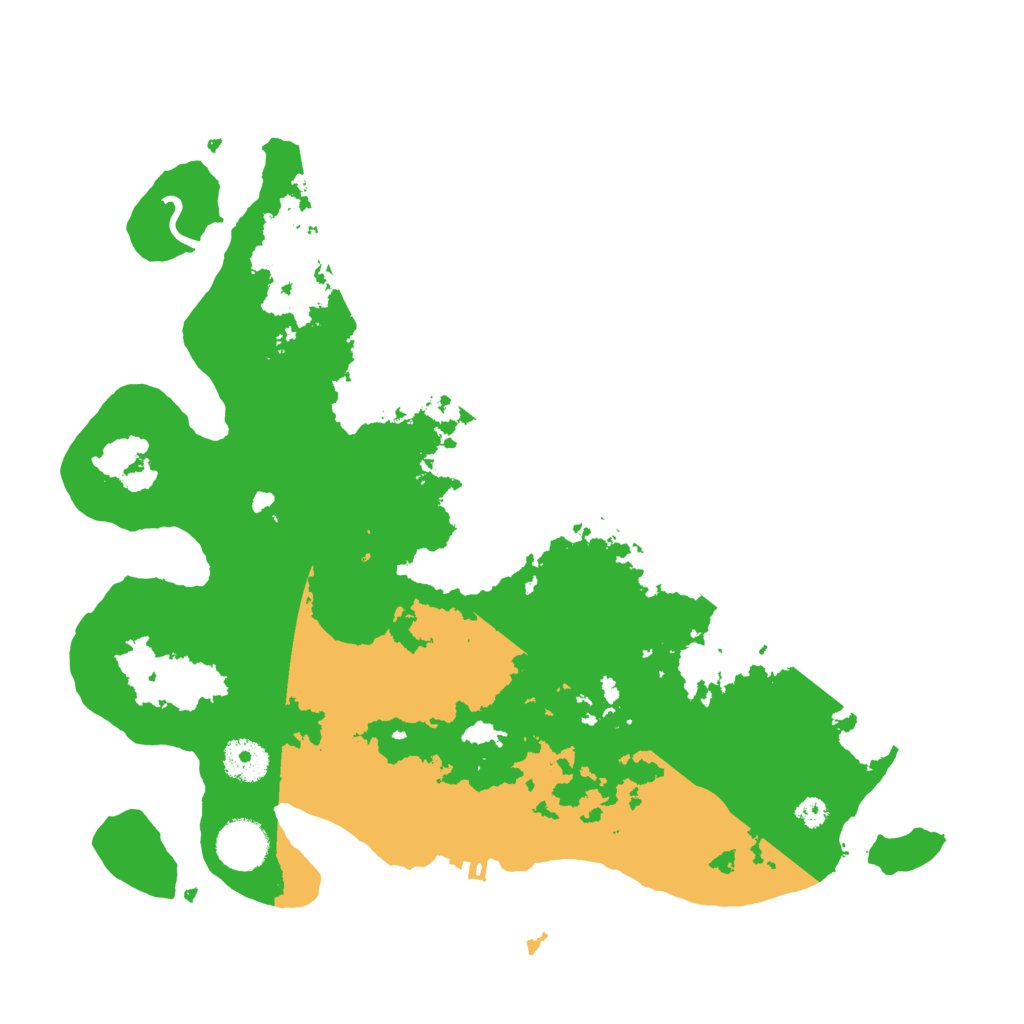 Biome Rust Map: Procedural Map, Size: 3500, Seed: 32069