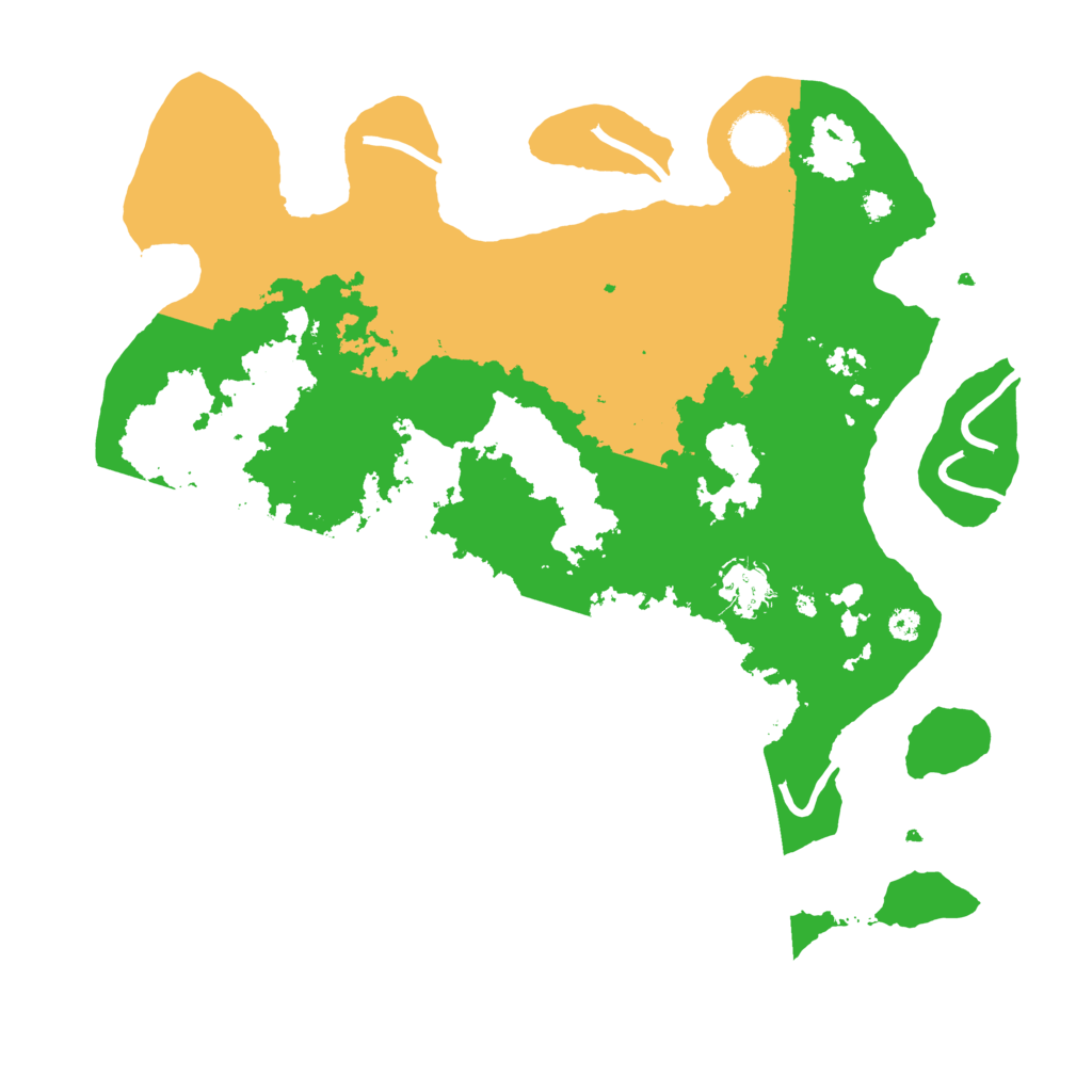 Biome Rust Map: Procedural Map, Size: 3500, Seed: 402678750