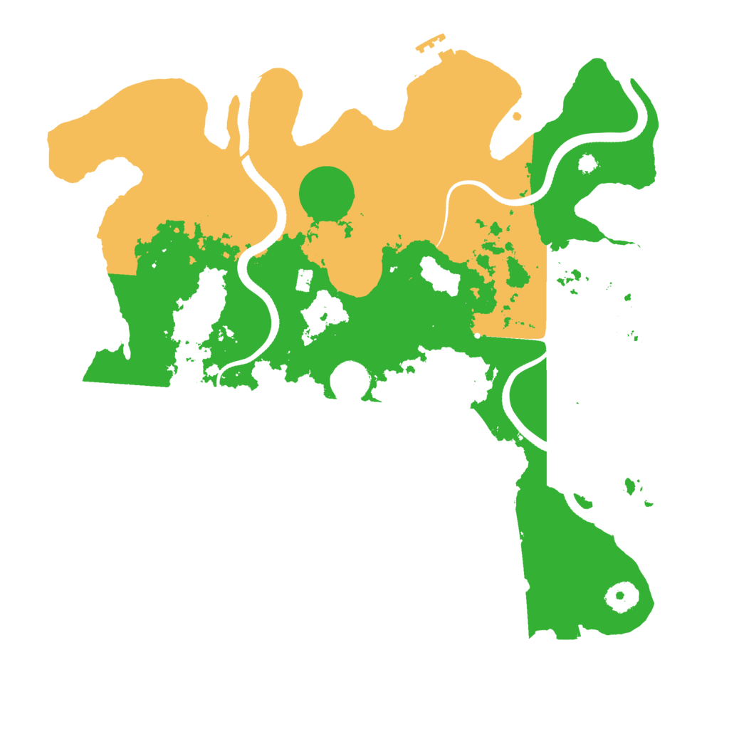 Biome Rust Map: Procedural Map, Size: 3500, Seed: 27603958