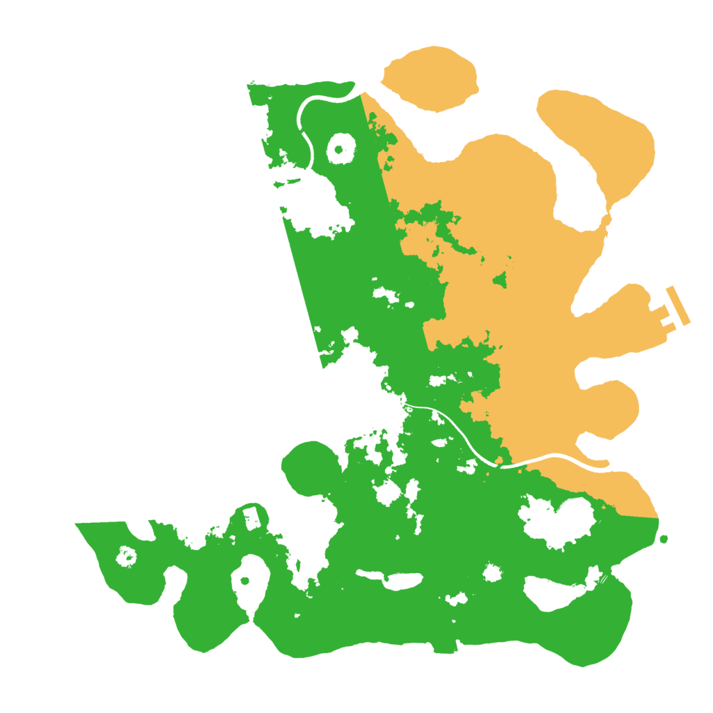 Biome Rust Map: Procedural Map, Size: 3500, Seed: 1202366616