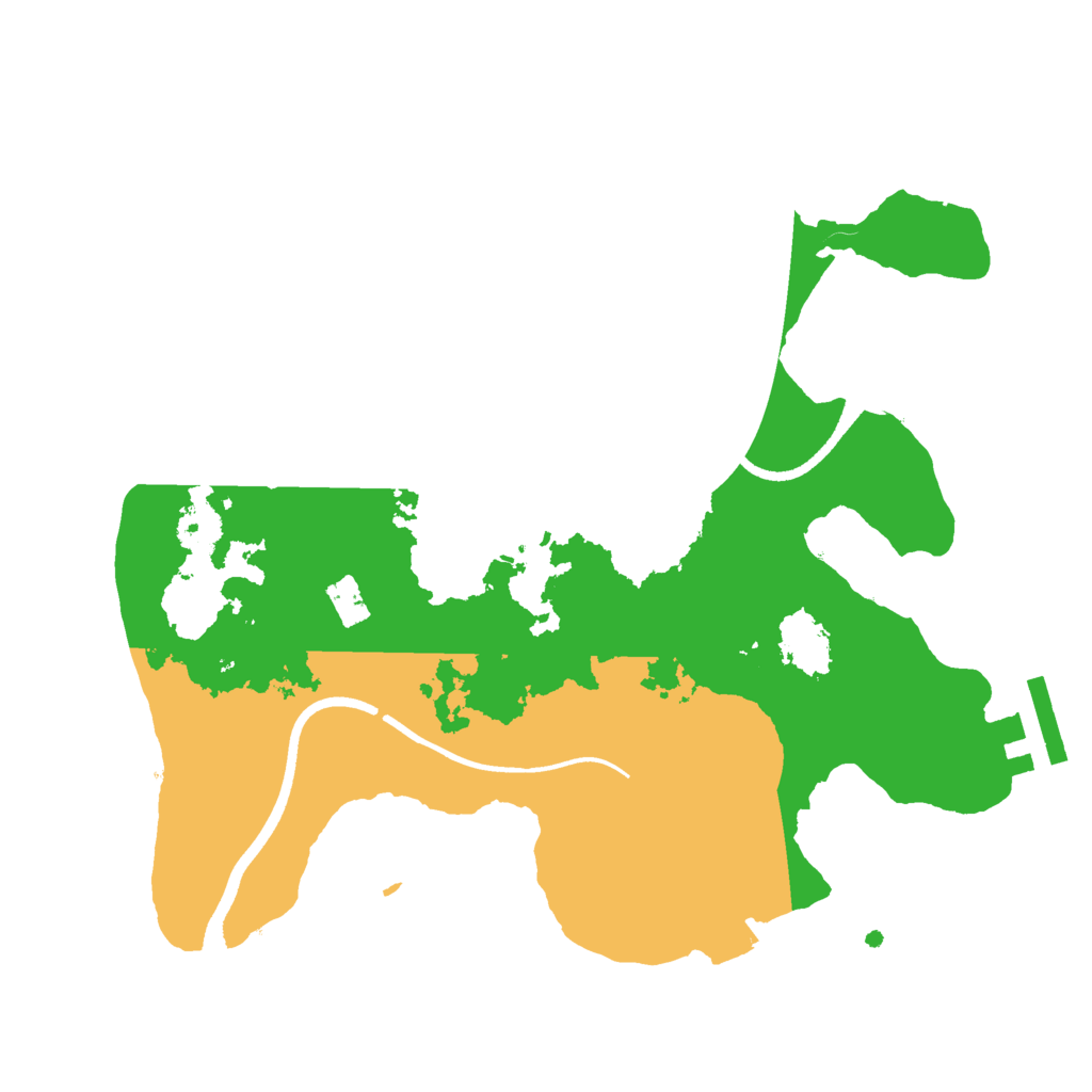 Biome Rust Map: Procedural Map, Size: 2500, Seed: 37944