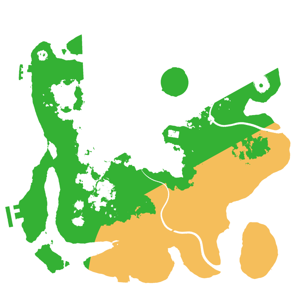 Biome Rust Map: Procedural Map, Size: 3000, Seed: 2081043703