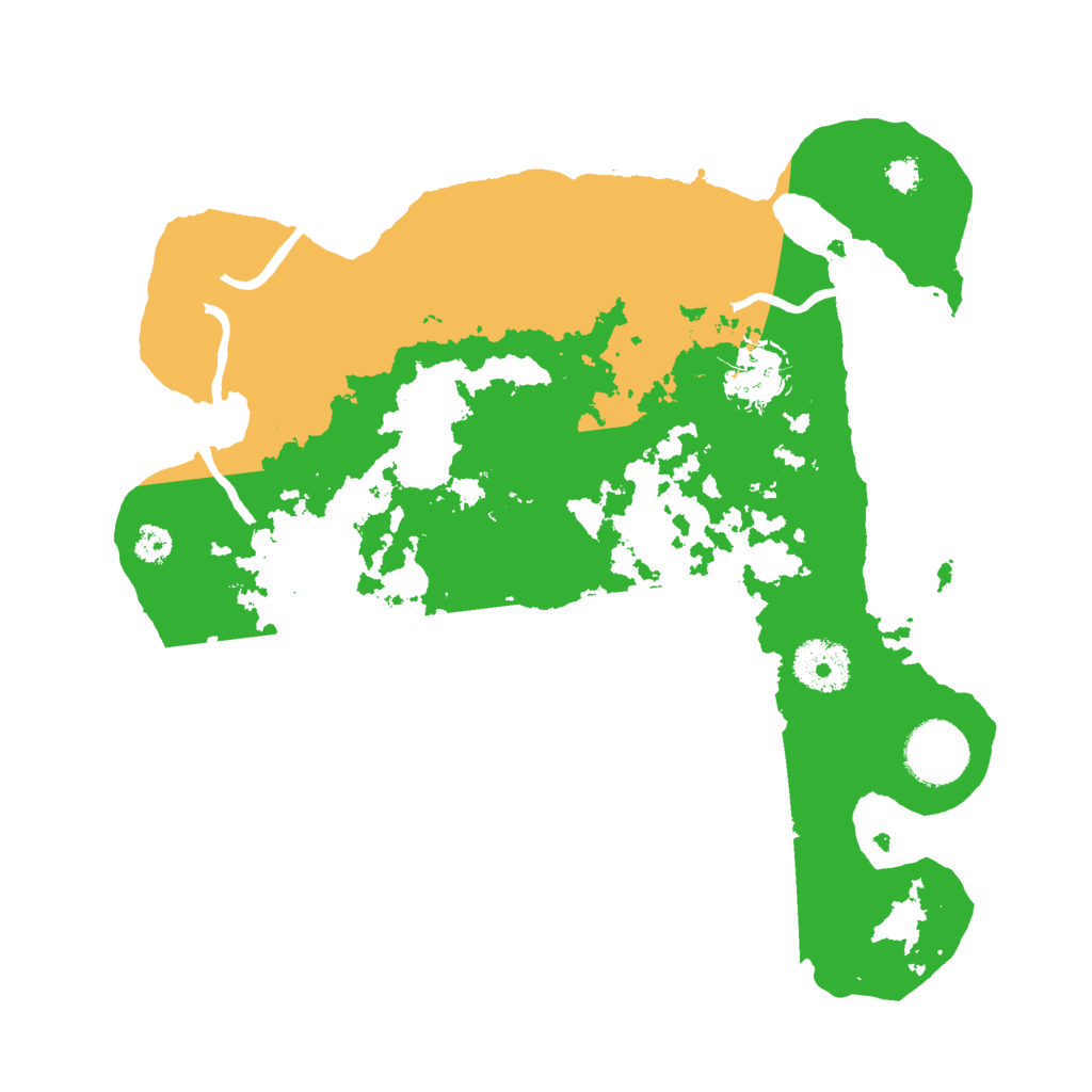 Biome Rust Map: Procedural Map, Size: 3000, Seed: 1236709649