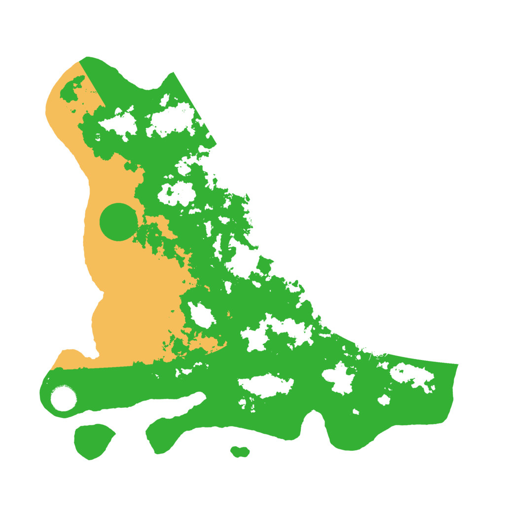 Biome Rust Map: Barren, Size: 3500, Seed: 367144103