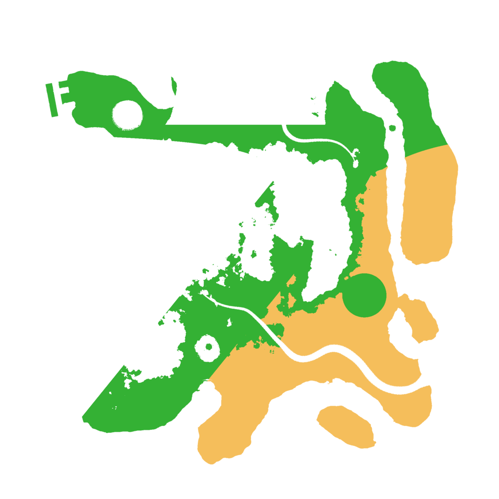Biome Rust Map: Procedural Map, Size: 3000, Seed: 1517003945