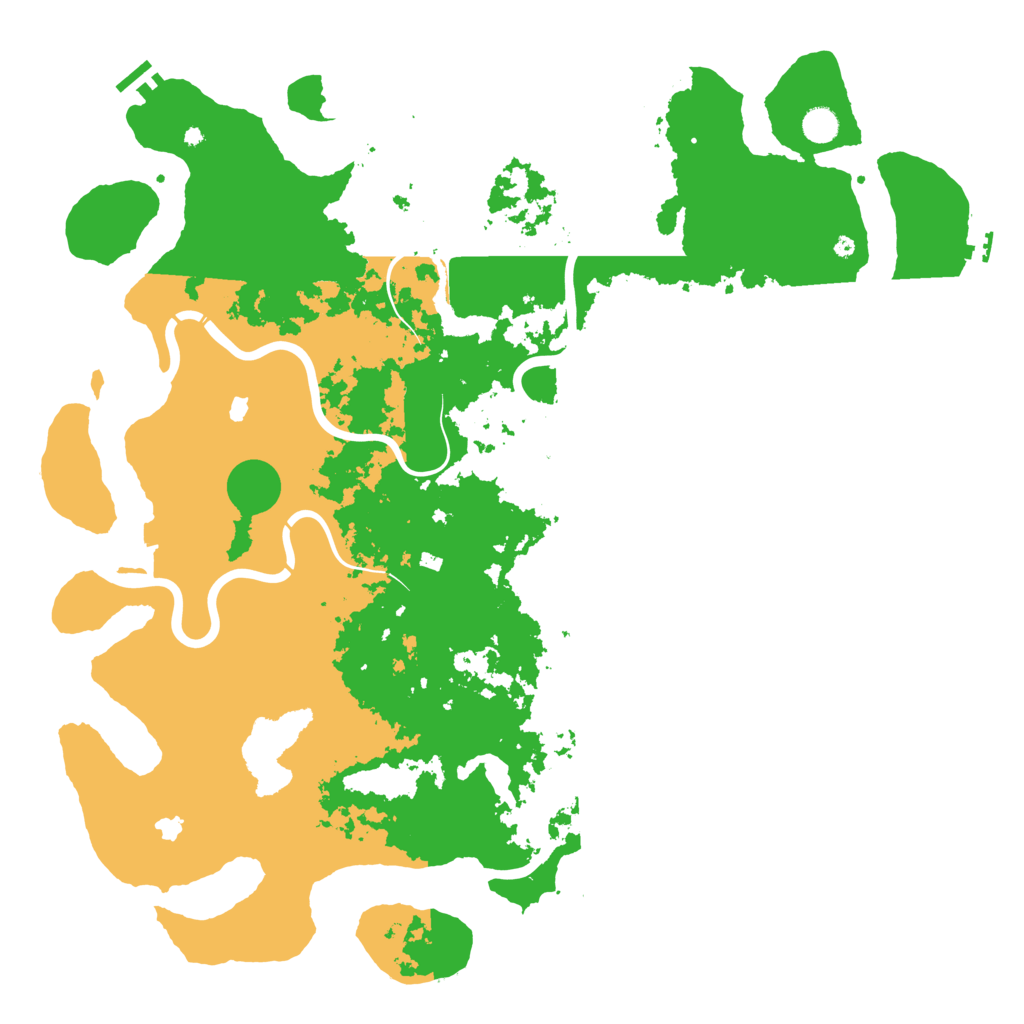 Biome Rust Map: Procedural Map, Size: 5000, Seed: 888888888