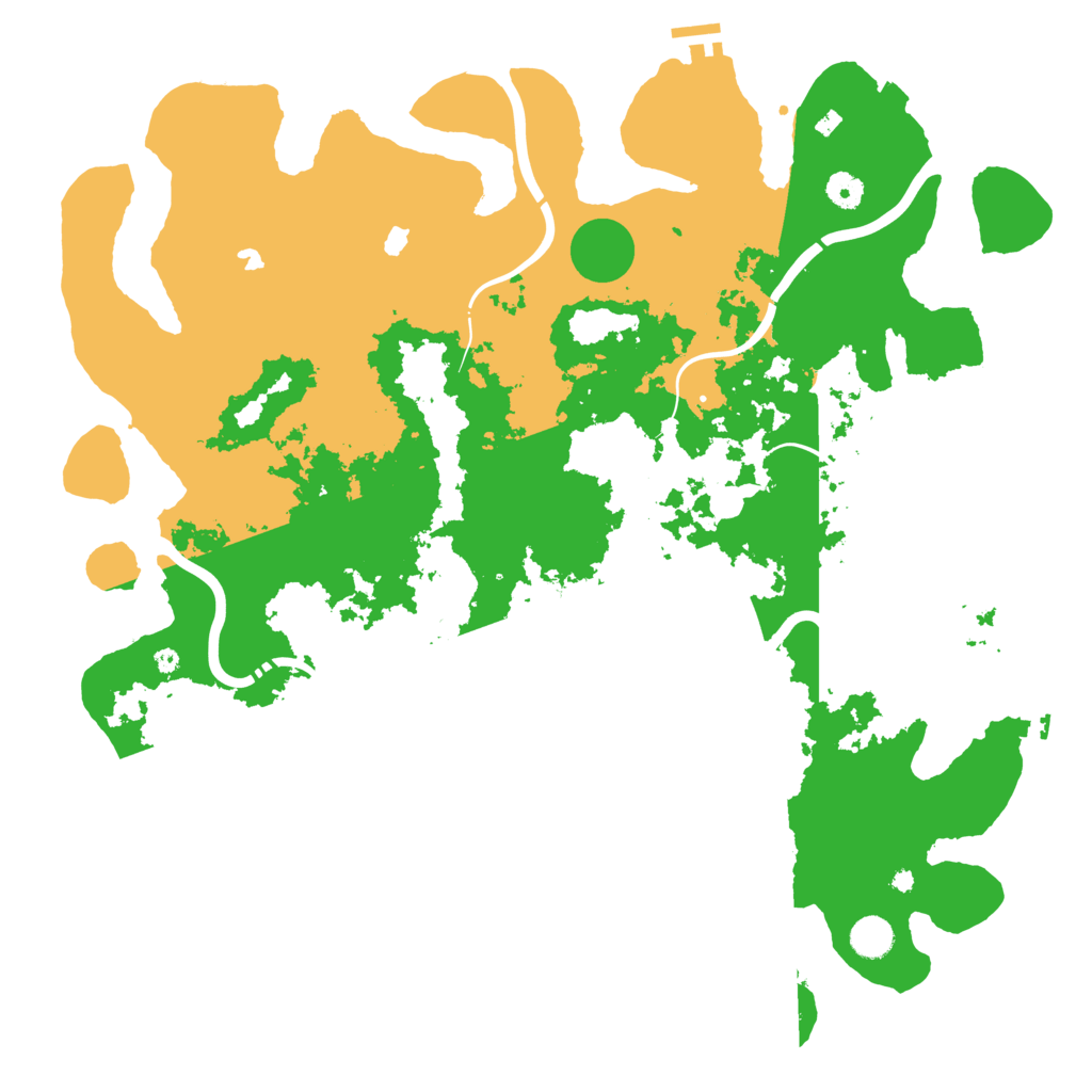 Biome Rust Map: Procedural Map, Size: 4500, Seed: 1080273875