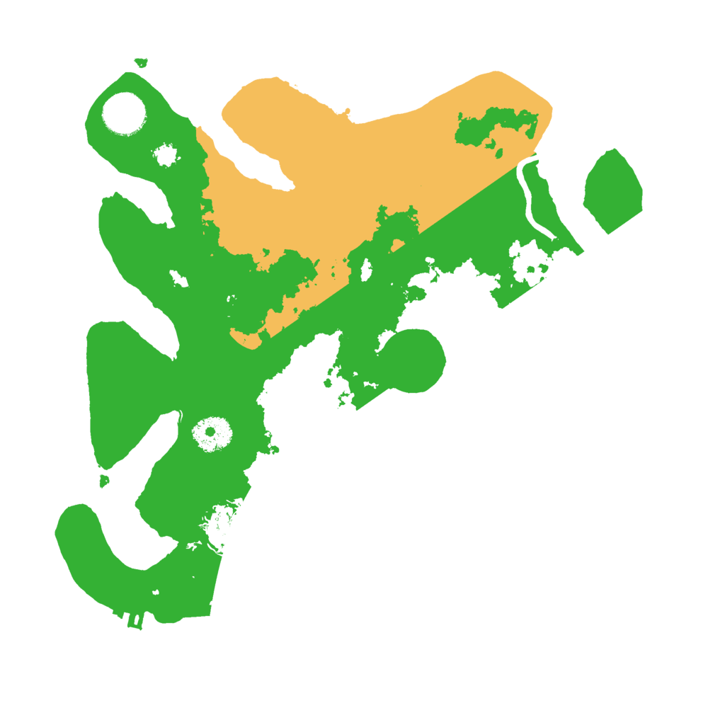 Biome Rust Map: Procedural Map, Size: 3000, Seed: 22089