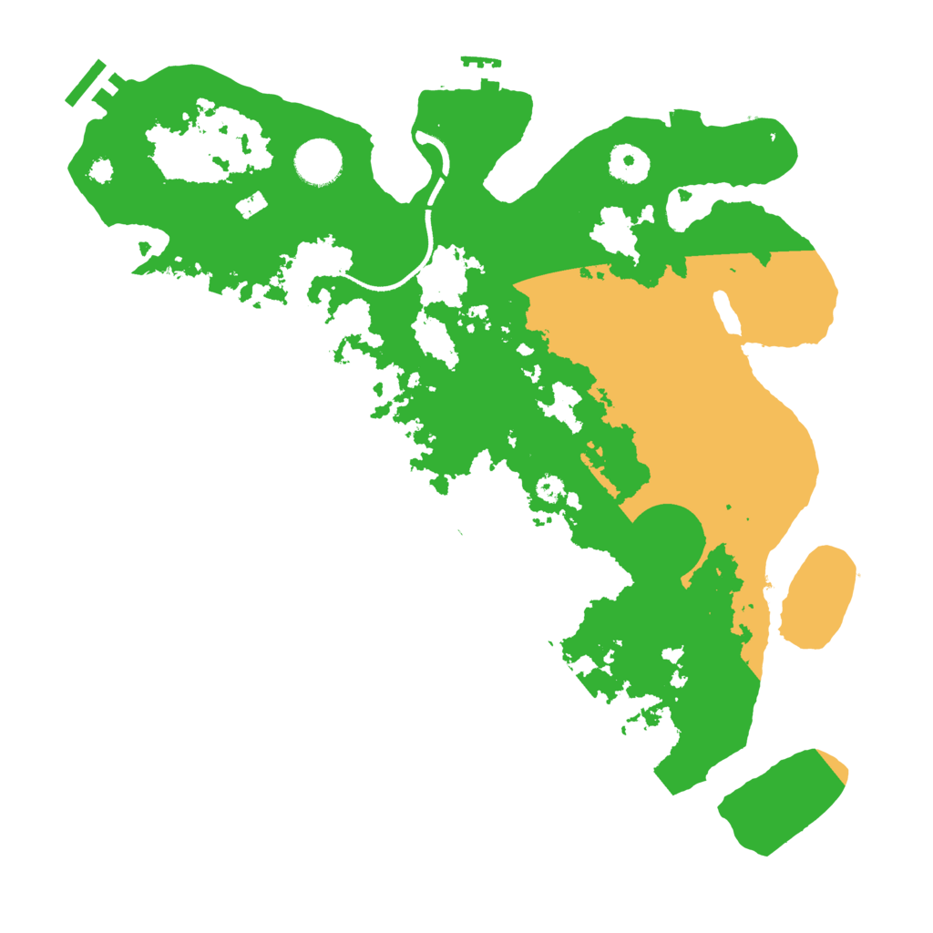 Biome Rust Map: Procedural Map, Size: 3500, Seed: 706641383
