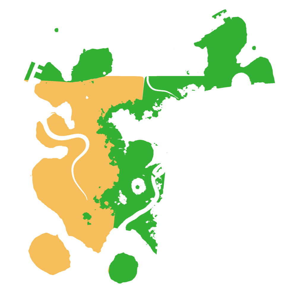 Biome Rust Map: Procedural Map, Size: 3000, Seed: 4866