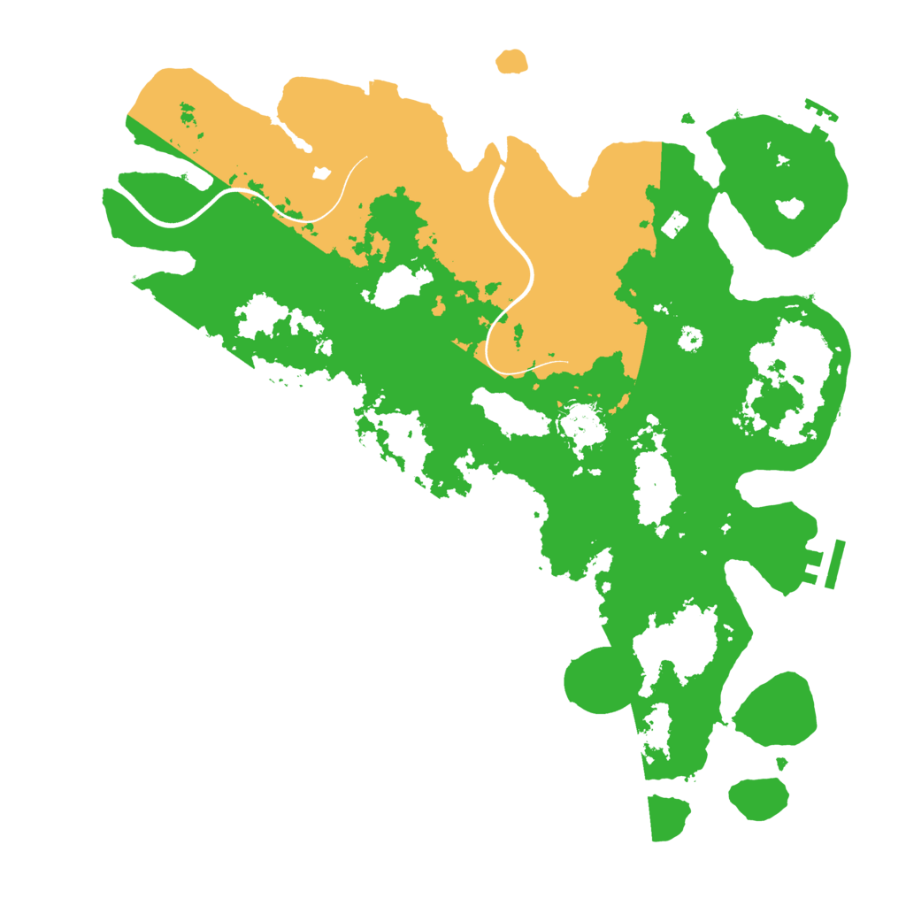 Biome Rust Map: Procedural Map, Size: 3700, Seed: 874746830