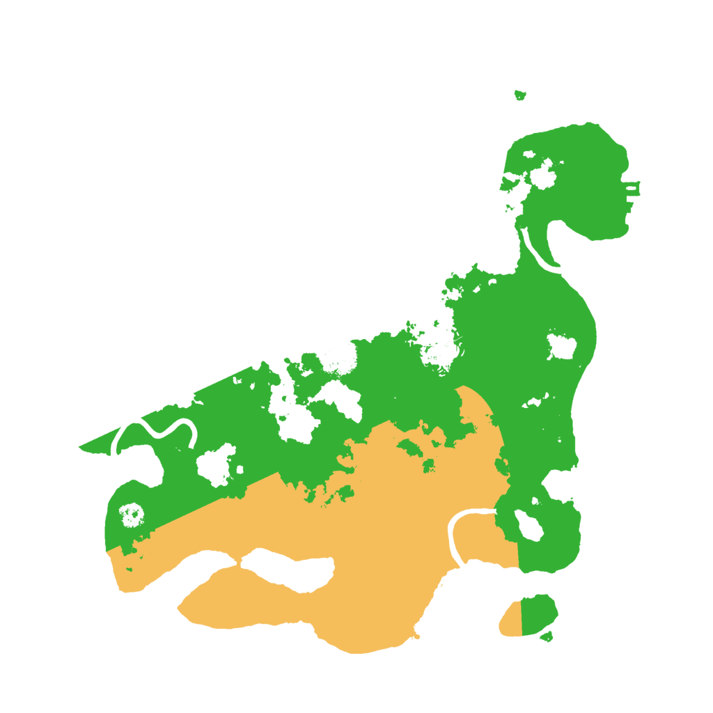 Biome Rust Map: Procedural Map, Size: 3000, Seed: 1223141755