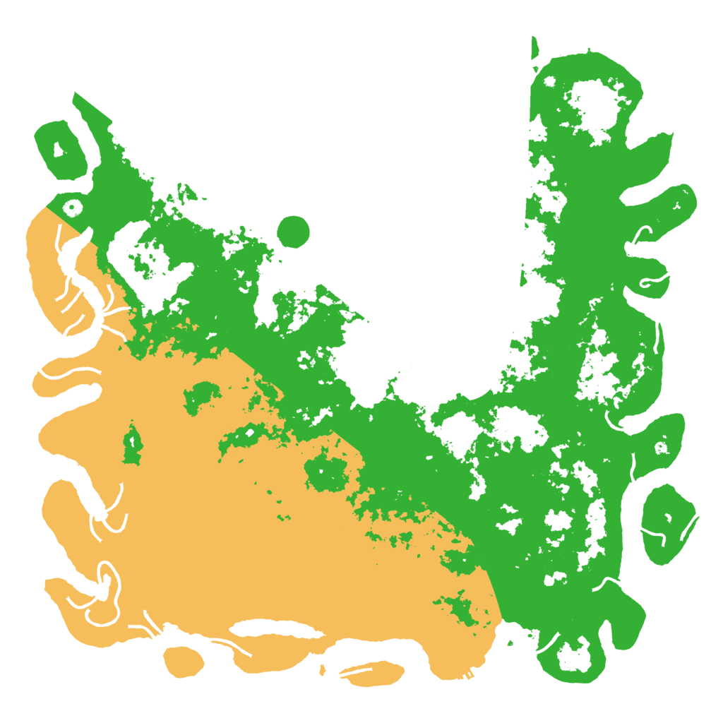 Biome Rust Map: Procedural Map, Size: 6000, Seed: 1246675660