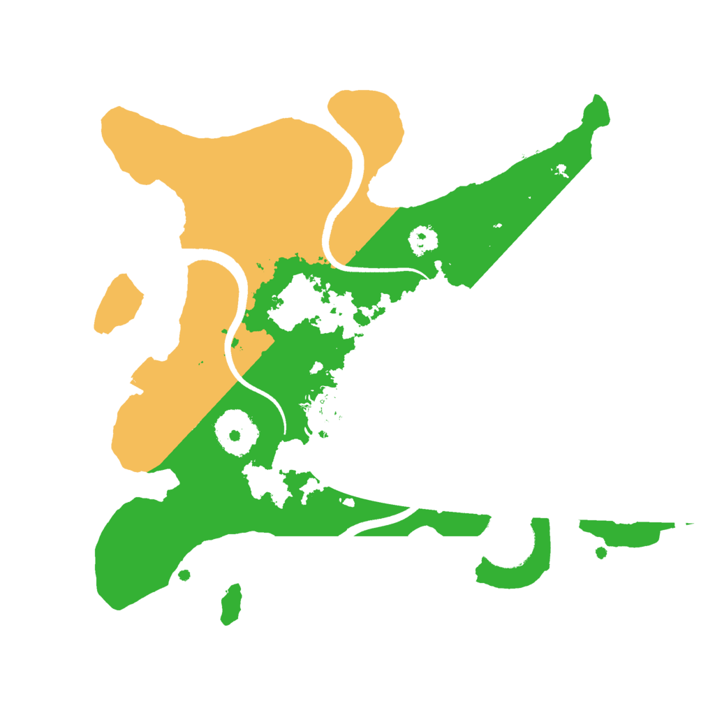 Biome Rust Map: Procedural Map, Size: 2500, Seed: 1691548963
