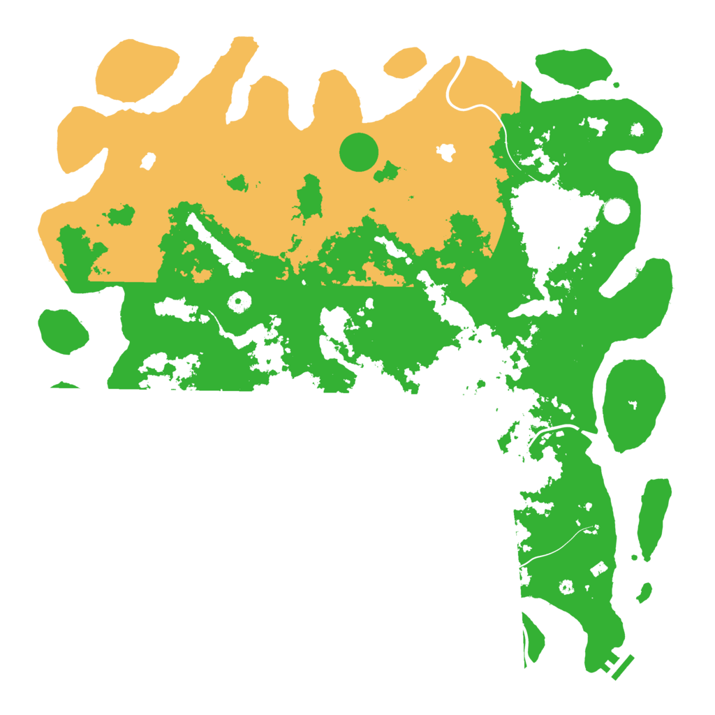 Biome Rust Map: Procedural Map, Size: 4850, Seed: 435643