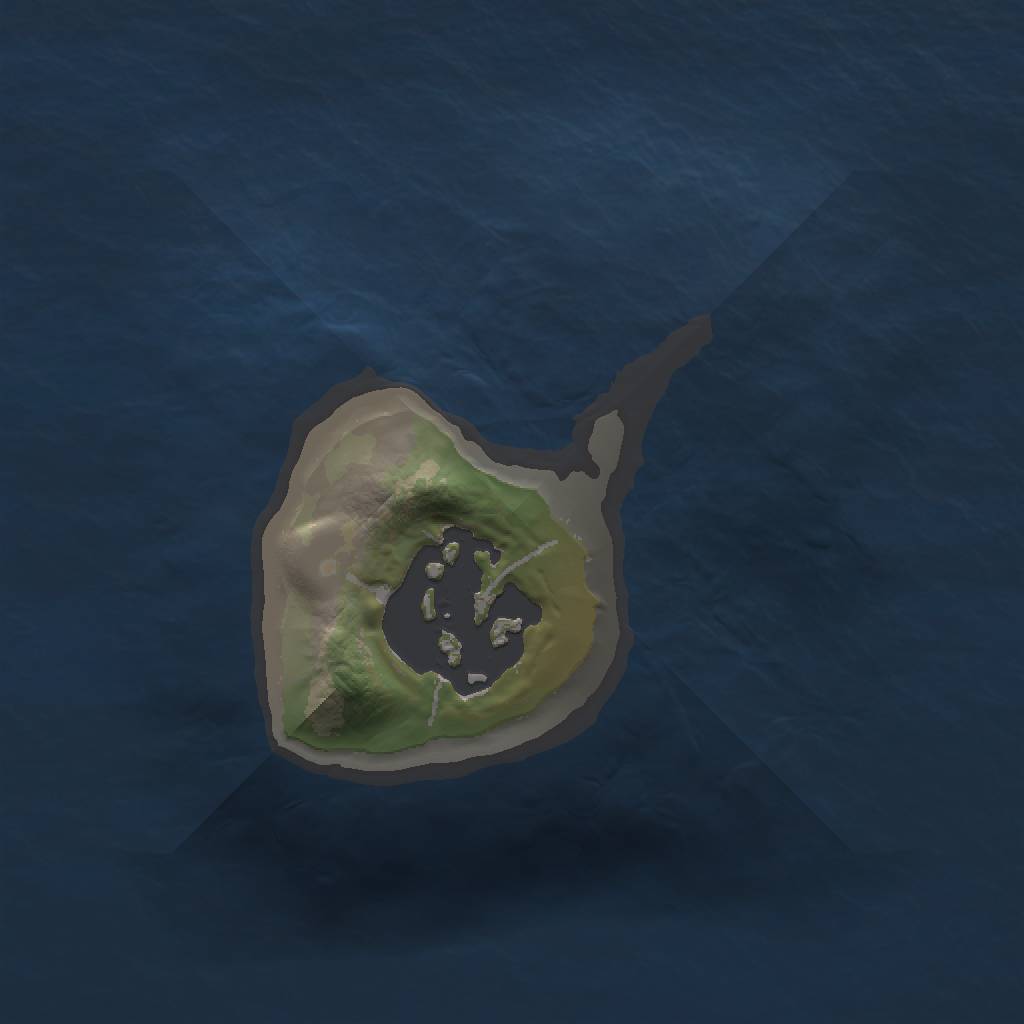 Rust Map: Barren, Size: 1000, Seed: 25, 3 Monuments