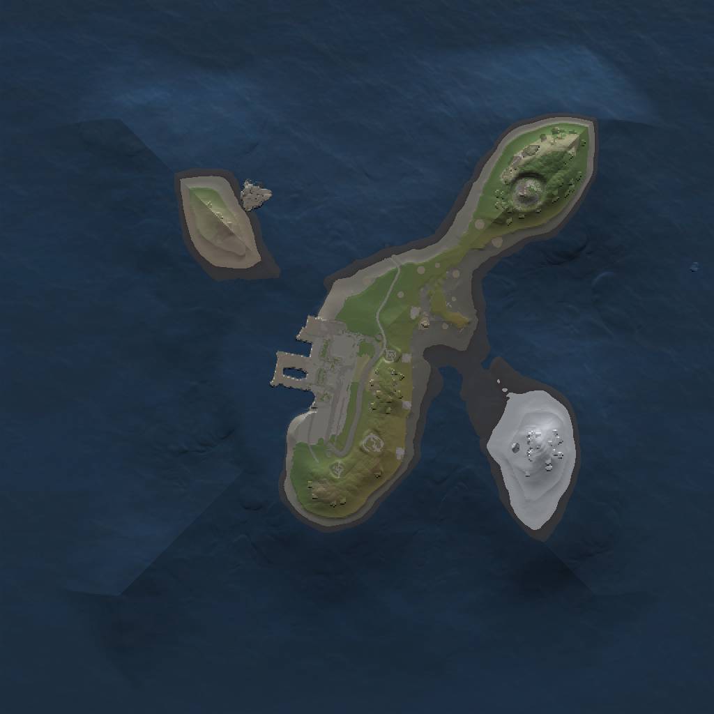 Rust Map: Procedural Map, Size: 1250, Seed: 196464913, 4 Monuments